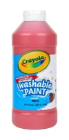 Washable Paint 16 oz. Bottle-Red