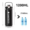 SANTECO Vacuum Insulated Large Capacity Water Bottle with Straw รุ่น Erie | กระบอกน้ำเก็บอุณหภูมิ ขนาด 1200 ML
