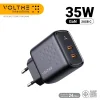 VOLTME REVO 35 DUO DUAL-PORT PD 35W WALL CHARGER WITH GAN TECH [2xUSB-C]