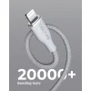 Voltme สายชาร์จ Powerlink Rugg USB-C TO USB-C : [1M/3.3FT/USB2.0/3A-60W] - GREY