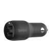 ที่ชาร์จมือถือในรถ BELKIN BOOST CHARGE Dual USB-C 25 วัตต์, USB-A 12 วัตต์