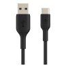 Belkin BOOSTCHARGE TPE Cable 12W/3A สายชาร์จ USB-A to C (1 เมตร) – Black