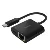 Belkin 3.0 USB-C to Gigabit Ethernet Adapter with Power Pass-Thru PD 60W 15cm อุปกรณ์แปลงสัญญาณ