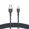 Belkin BOOSTCHARGE Pro Flex Double-Braided Charge (สายชาร์จ USB-A to USB-C | 1M) - Blue