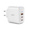 AUKEY PA-B6U OMNIA II MIX 67W UFCS 3-PORT PD WALL CHARGER WITH GAN POWER TECH WHITE