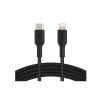 Belkin BOOSTCHARGE TPE Cable (CAA003bt1MBK) สายชาร์จ USB-C to Lightning (1 เมตร) – Black