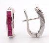 9K Earring White Gold
