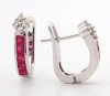 9K Earring White Gold