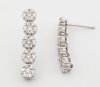 18K Earring White Gold