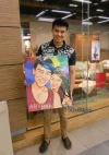 ภาพวาดสีน้ำมันสไตล์ป็อบอาร์ตเป็นของขวัญวันเกิดแฟนสุดพรีเมียม