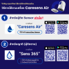 [ 2 ชิ้น แถมฟรี! ชุดตรวจโควิด-19 และไข้หวัดใหญ่สายพันธุ์ เอ,บี แบบปากกา ] CareSens Air ระบบตรวจวัดระดับน้ำตาลในเลือดอย่างต่อเนื่อง (CGMS)