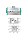 Pneumatic Actuator, Dual acting