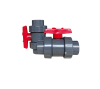 UPVC double union ball valve, #UPLDBV