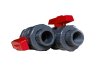 UPVC double union ball valve, #UPLDBV