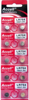 แบตเตอรี่เม็ดกระดุม Accell LR754