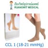 ถุงน่องเส้นเลือดขอด Duomed น่อง-สีเนื้อ Class1 (18-21 mmHg) (V14001)