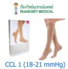ถุงน่องเส้นเลือดขอด Duomed น่อง-เปิดปลายเท้า-สีเนื้อ Class1 (18-21 mmHg) (V14000)