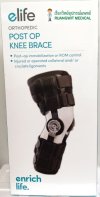 Post OP Knee Brace (MKNPO01) - Elife (อุปกรณ์พยุงเข่าปรับองศาได้ หลังผ่าตัดเข่า)