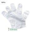 ถุงมือพลาสติกใส ใช้แล้วทิ้ง Disposable Plastic Gloves (100ชิ้น/แพ็ค)