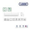 โคมกล่องเหล็กตะแกรงลวด T8 LUNAR
