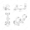 X-ACCU ขากล้อง วง 30mm ราง 21mm. ระดับน้ำ องศา One Piece Cosine Indicator Picatinny Cantilever ACD Mount