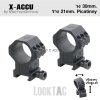 X-ACCU ขากล้องปรับระดับ วง 30mm ราง 21mm. Picatinny