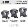 X-ACCU Mighty ขากล้อง วง 30mm ราง 21mm. Picatinny