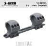 X-ACCU ขากล้อง วง 30mm ราง 11mm. Low Profile One Piece Dovetail Mount