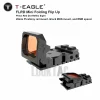 T-EAGLE FLRD Mini Folding Flip Up Pistol Red Dot Reflex Sight