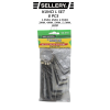 Sellery Kunci L Pendek Set 8 Pcs - Hex Key Chrome Vanadium