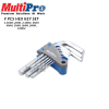Kunci L Pendek MULTIPRO Hex Key Set 1.5 - 10 mm Short