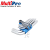 Hex Key Set Ballpoint Short 9pcs / Kunci L Set Multipro