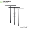 TEKIRO Kunci Sock T Hitam 7 - 17mm Panjang Chrome Vanadium