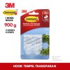 3M Command Gantungan Clear Medium Hooks 17091CLR