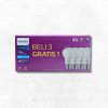 LAMPU LED 8W DAYLIGHT 3+1PCS PHILIPS