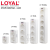 LOYAL Stop Kontak Arde Lubang 1 - 6 LED - Terminal Colokan