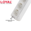 LOYAL Stop Kontak Arde Lubang 1 - 6 LED - Terminal Colokan