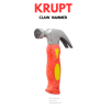 KRUPT Palu Kambing Claw Hammer 16OZ Gagang Pendek