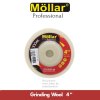 Mollar Wool Wheel Poles Stainless 4 Inch - Untuk Gerinda
