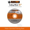 BLACKFOOT Mata Gerinda Potong Besi  4 Inch - Tajam, Cepat