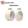 NACHI Masking Tape Lakban Kertas 24mm x 20 yard,48mm x 20 yard