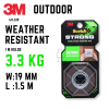3M Scotch Double Tape Clear Outdoor 19mm x 1.5m