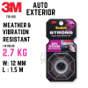3M Scotch Strong Tape Double-Sided Mounting Auto Exterior 12mm x 1.5m