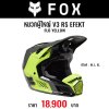 FOX V3 RS EFEKT HELMET,ECE FLO YELLOW