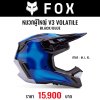FOX V3 VOLATILE HELMET,ECEBLACK/BLUE