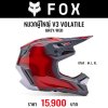 FOX V3 VOLATILE HELMET,ECE GREY/RED
