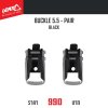 LEATT BUCKLE 5.5 BLACK PAIR