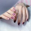 เล็บเจลสีลูกแก้วดูเรียบหรู ร้านทำเล็บ First Nail Studio