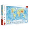 TREFL 1000 Piece Jigsaw Puzzle - Physical map of the world จิ๊กซอว์ 1000 ชิ้น