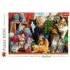 TREFL 1000 Piece Jigsaw Puzzle - Feline meeting จิ๊กซอว์ 1000 ชิ้น